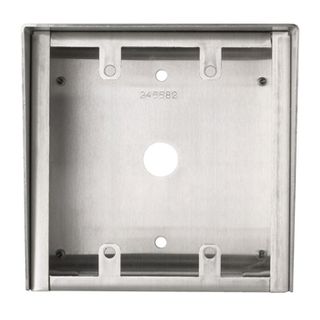AIPHONE, Surface mount box, stainless steel, for 2 gang sub stations, suits IEJA, IESS, LEDA & others