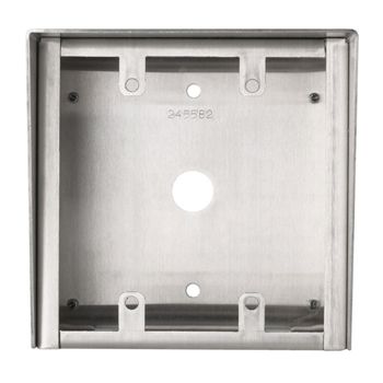 AIPHONE, Surface mount box, stainless steel, for 2 gang sub stations, suits IEJA, IESS, LEDA & others