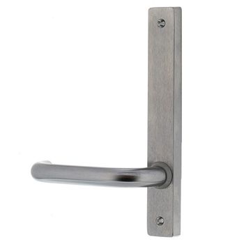 LOCKWOOD, Internal lever plate, NO Cylinder hole, Satin chrome, 185x26x11.5mm, suits 32-50mm aluminium doors, suits 3580 and 3780 locks,
