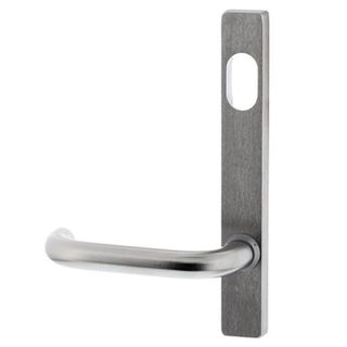 LOCKWOOD, External lever plate with Cylinder hole, Satin chrome, 185x26x11.5mm, suits 32-50mm aluminium doors, suits 3580 and 3780 locks,