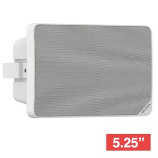 HIKVISION, 5.25" Bass reflex cabinet speaker, Wall mount, 20W, 5.25" woofer, 1.5" tweeter, Stainless mount, 130-17.5KHz response, White, 100V line (Taps at 5,10,15,20W)