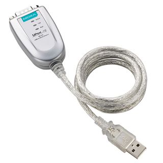 MOXA, USB to Serial Adaptor, 1-port RS-232 USB-to-serial converter, 12 Mbps, USB Type A, USB 2.0 compatible, USB 1.0/1.1 compliant