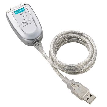 MOXA, USB to Serial Adaptor, 1-port RS-232 USB-to-serial converter, 12 Mbps, USB Type A, USB 2.0 compatible, USB 1.0/1.1 compliant
