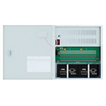 PSS, Power supply, 27V DC 8A, Wall mount, 2 x 12V 7A/H batteries installed, mains fail contact,