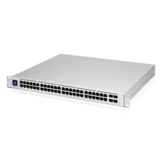 Ubiquiti UniFi 48 port Managed Gigabit Layer2 and Layer3 switch with auto-sensing 802.3at PoE+ and 802.3bt PoE, SFP+ : Touch Display - 660W GEN2