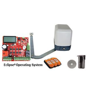 ELSEMA, Swing gate opener kit, Includes Eclipse controler, motor, remotes & safety beam, Max250KG gate,