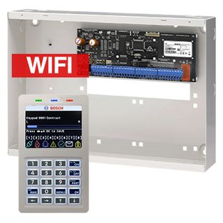 BOSCH, Solution 6000, Alarm kit, Includes CC615PB IP panel, CP737B Wifi Prox LCD keypad & metal cabinet