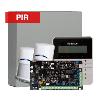 BOSCH, Solution 2000, Alarm kit, Includes ICP-SOL2-P panel, IUI-SOL-TEXT Alphanumeric LCD keypad, 2x ISC-BPR2-W12 PIR detectors