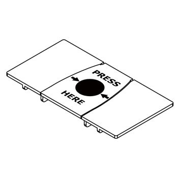 ULTRA ACCESS, Break glass unit replacement glass, Plastic Glass, suits CP31 Series Break Glass units, Plastic,