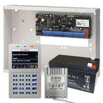 BOSCH, Solution 6000, Alarm kit, Includes CC615PB IP panel, CP737B Smart WiFi Prox LCD keypad, Power supply & battery,