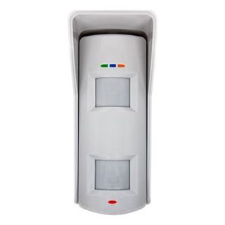 HIKVISION, Detector, Dual tech, Outdoor, Blue Wave technology, Auto sensitivity, Microwave + two PIR sensors, Pet immune to 10kg, 10m x 90 degrees coverage, 1.8-2.4m Mounting Height