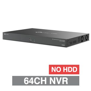 TP LINK, HD-IP NVR, 64 channel, 320Mbps bandwidth, NO HDD (4x 16TB max), 2x USB2.0, 1x USB3.0, 1 Audio In/Out, 2x HDMI/1x VGA (independent)