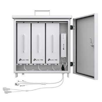 TP LINK, Solar Power CCTV System Controller, 3x 30Ah Lithium Battery, Output 12.6V, IP66, 1x 10/100 Mbps RJ45, CAMERA/SOLAR PANEL NOT INC