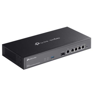 TP LINK, Omada Gigabit Rackmount VPN Gateway, 1x Gigabit SFP WAN/LAN port, 5x Gigabit RJ45 ports, 1x USB 3.0, High Security, OMADA cloud management, Rack or Desktop,