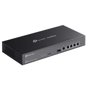 TP LINK, Omada Gigabit Rackmount VPN Gateway, 1x Gigabit SFP WAN/LAN port, 5x Gigabit RJ45 ports, 1x USB 3.0, High Security, OMADA cloud management, Rack or Desktop,
