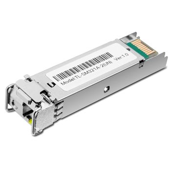 TP LINK, 1000BASE-BX WDM GBIC module, Supports 1000BASE-BX 1.25 Gbps, Up to 2 km of SMF 9/125, Compatible with SFP-MSA, Hot-Pluggable, 0-70 Degree C, 0.8W Max,