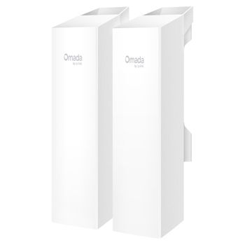 TP LINK, Omada Wireless Bridge Kit, Transmitter & Receiver, Auto Pairing, 300Mbps (2.4GHz), Up to 500m range, 3x RJ45 ports, IP65 outdoor rated, 12V DC/24V POE/48V POE