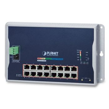 PLANET, Industrial 16 Port Gigabit Managed switch, 802.3AT POE+, + 2 Port SFP, 480W