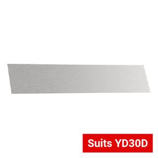 BQT, Glass door dress plate to suit surface mount housing YD30D-H. For YD30D Cobalt Double Side Load Lock, includes 3M adhesive tape.