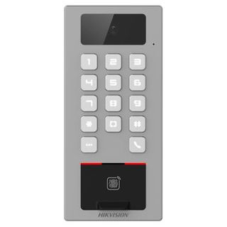 HIKVISION, Access Terminal, 2 Mega pixel camera, Mifare RFID reader, QR Code reader, Up to 100,000 cards, TCP/IP, Wiegand, 1x Relay, IP65, IK08, 12V DC, POE,