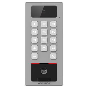 HIKVISION, Access Terminal, 2 Mega pixel camera, Mifare RFID reader, QR Code reader, Up to 100,000 cards, TCP/IP, Wiegand, 1x Relay, IP65, IK08, 12V DC, POE,