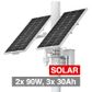TP LINK, Solar Power CCTV Base Package, 2x 90W Solar Panel, 3x 30Ah Lithium Battery, Adj. Angle for Solar Panel, Multiple mounting options for cameras, Output 12.6V, IP66, Pole mounted, CAMERA NOT INC