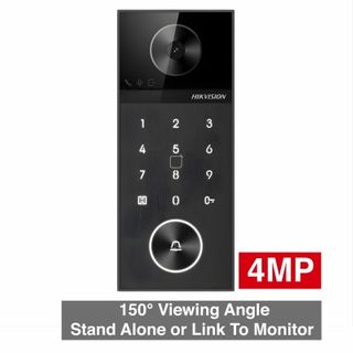 HIKVISION, Intercom, Gen 2, Surface door station, HD-IP, Single call button, 2MP camera, BLC, Built-in Mifare reader, 129 degree view, IP65, WiFi, POE,