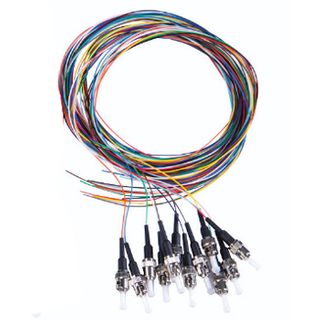 Garland Fibre Optic Pigtail Multi-Mode OM3 900um FC-Pigtail 12 Colours Rainbow 2m