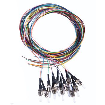 Garland Fibre Optic Pigtail Multi-Mode OM3 900um FC-Pigtail 12 Colours Rainbow 2m