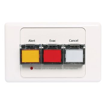 REDBACK, Remote Control Wallplate to suit Alert/Evac Controller