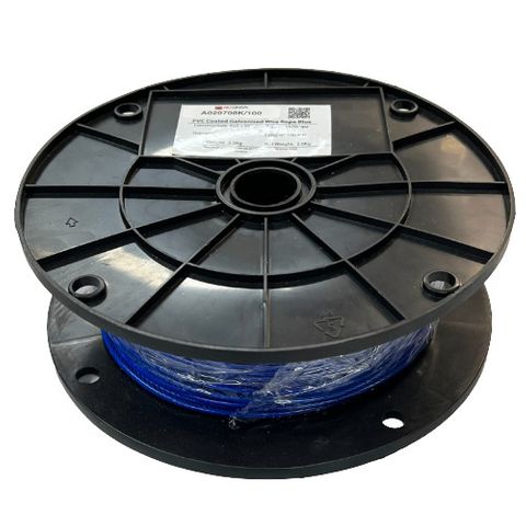 AERIAL, PVC Covered Wire Rope (Catenery), 2.0 mm, suitable for catenery, 100m roll,