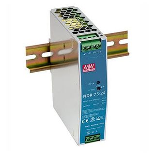HIKVISION, Power supply, 75 Watt, Din rail mount, 48V DC