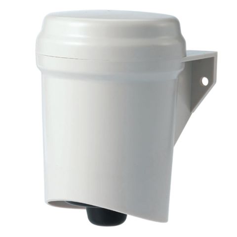 QLIGHT, Wall mount smart horn, Grey colour, 100dB Max, 30 pre-recorded sounds, Binary or Bit input, IP65, 850mA, 12-24V DC