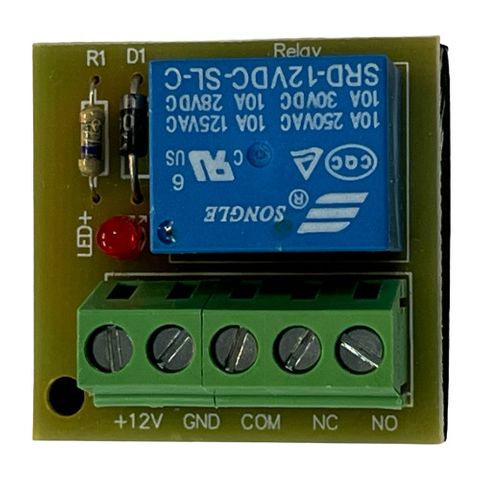 ULTRA, Relay, 12V DC, SPDT, 10A contacts, LED status indicator,