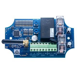 ELSEMA, Pentacode Receiver, 2 Channel, with Relay output, 433 - 434MHz FM signal, 240V AC input