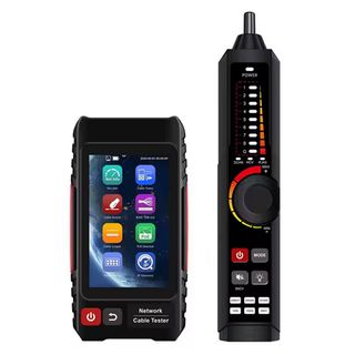 ULTRA, Cable tracer and Multi tester, 4" touch screen, Optical and Visual test, Tone test, UTP test, RJ45 TDR test, 100/1000M test, POE IEEE 802.3 test, PSE test, Rechargable battery,