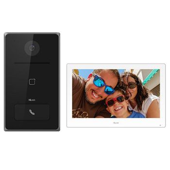 HILOOK, Intercom, HD-IP intercom kit, includes 1 x HA-DS-IP2 door station, 1 x HA-IN-IP2 7" White room station, 2  x PSU, Surface door stn, WiFi,