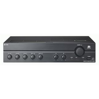TOA, Mixer power amplifier, 120W RMS, Outputs for high impedance 100V line and low impedance 4-8 ohm load, With 3 balanced mic inputs, 2 unbalanced aux inputs,