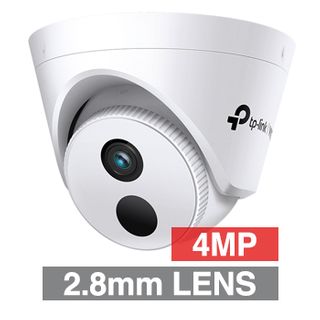 TP LINK, 4MP Super-HD HD-IP Turret camera, Corridor mode, White, 2.8mm lens, 30m IR, WDR, Smart Events, Not IP rated, 12V DC, POE,