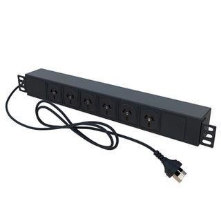 PSS, 6 Way horizontal power rail, Suits 19" Rack mount enclosure,