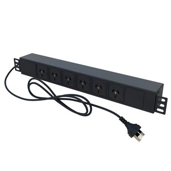 PSS, 6 Way horizontal power rail, Suits 19" Rack mount enclosure,