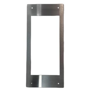 HIKVISION, stainless steel adapter plate, covers JX-DVF-AC / JKP-DVFKPS opening to suit Hikvision DS-KD-ACF2