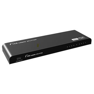 XTENDR, HDMI 1 input 8 output splitter, 4K UHD support, EDID copy, HDCP2.2, Support HDR, Supports Dolby,DTS 7.1 audio, 5V DC power (included),