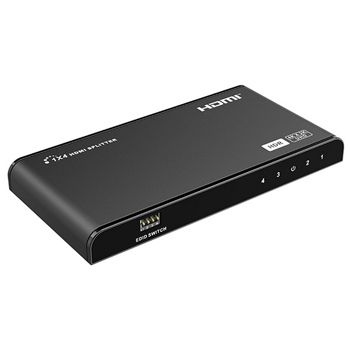 XTENDR, HDMI 1 input 4 output splitter, 4K UHD support, EDID copy, HDCP2.2, Support HDR, Supports Standard, DSD (Direct Stream Digital) and HD(HBR) audio, 5V DC 1A PSU included,