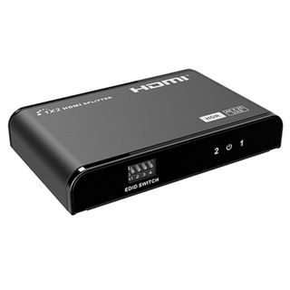XTENDR, HDMI 1 input 2 output splitter, 4K UHD support, EDID copy, HDCP2.2, Support HDR, Supports HBR audio, 5V DC power (included),