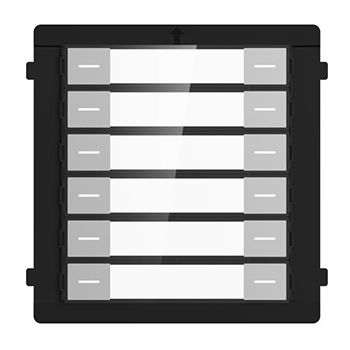 HIKVISION, 8000 Series 2, Modular Door station Button panel, 12 buttons, Backlit, IP65.