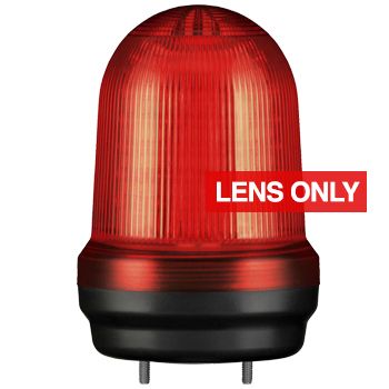 QLIGHT, MFL Series LED signal light, 100mm, RED Lens only, Replacement