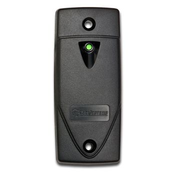 KERI, NXT series, Exit Proximity reader, Door frame style, Up to 4" (101mm) read range, Exit (egress version), Built in buzzer, 3 colour LED, RS485 secure, Lifetime warranty, 5-14V DC 110mA,