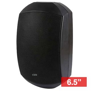 CMX, 6.5" Bass reflex cabinet speaker, Wall mount, 40W, 6.5" woofer, 1" tweeter, Stainless mount, 100-20KHz response, IP66, Black, 100V line (Taps at 5,10,20, 40W),