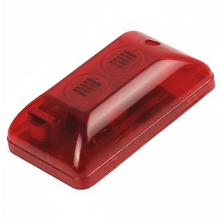 ULTRA, Audio Visual Screamer, Single tone, Internal surface mount, Audio visual warning device,110dB, 14V DC, Red lens, 2 wire,